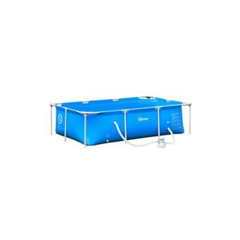 Piscine à Cadre Rectangulaire EasySnuroz - 180x140x60cm, Pliable, Pour Intérieur Et Extérieur - 4