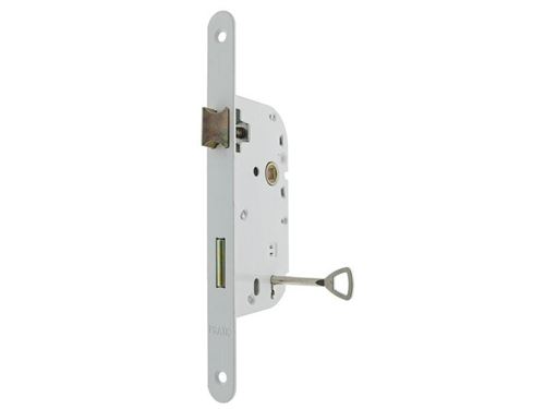 Bricard Serrure À Encastrer Porte De Chambre Axe 50 Mm Bout Rond Réversible - Image 3