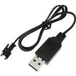 Batterie Rechargeable 9.6V Ni-MH Ni-CD 200mA avec Chargeur USB DC 5V Adaptateur pour Télécommande de Voiture RC, Bateau, Char Câble de Charge pour Radiocommande, Noir