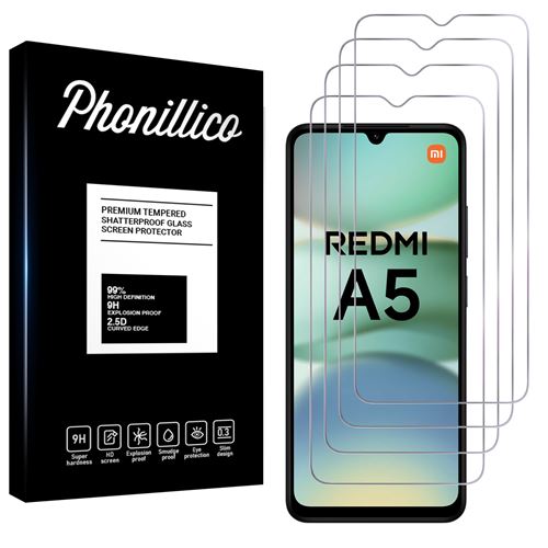Verre Trempé pour Xiaomi Redmi A5 4G [Pack 4] Film Vitre Protection Ecran Phonillico®