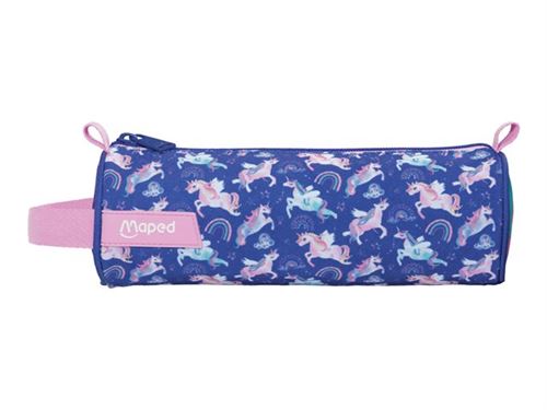 Maped - Trousse - rond - polyester, fermeture éclair en nylon - Licorne