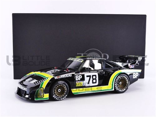 Voiture Miniature de Collection TOP MARQUES COLLECTIBLES 1-18 - PORSCHE 935 K3 - Le Mans 1980 - Black / Yellow - TOP108F