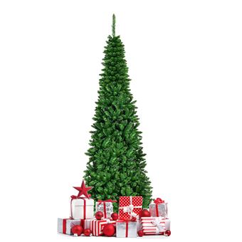 Sapin De Noël Artificiel 180 Cm 3 Types De Feuillage En Pe/pvc Support