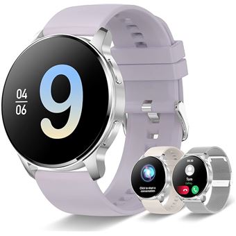 RUXINGX Montre Connectée Femme avec Appel, 1.83 Smartwatch avec 3 Bracelets, Fonction Féminine Sommeil Fréquence Cardiaque SpO2 20 Modes Sportifs Podometre IP68 Calories Android iOS Or Rose, Cadeau - Lax