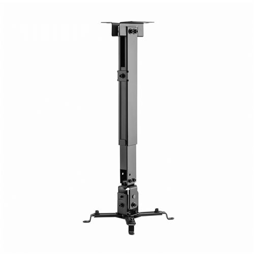 AISENS  – Soporte Universal Inclinable y Extensible de Techo / Pared para Proyector | Extensión Ajustable a 56cm | Sistema de Pasables | Carga Máxima: 20kg - Color: Blanco o Negro