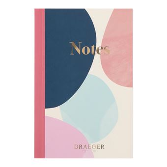 Carnet A6 Ligné - Bleu Et Rose - Draeger Paris