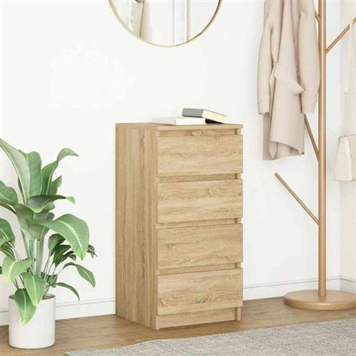 vidaXL - Buffet - 37,5x35x76 cm - Chêne Sonoma - Image 2