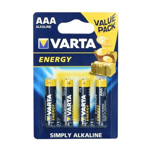 Non Communiqué Piles Alkaline Varta R3 (Aaa) 4 Pcs High Energy