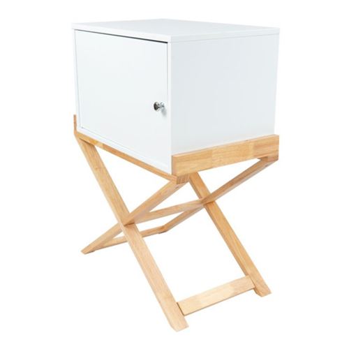 Table d'Appoint Design Valérie 75cm Blanc