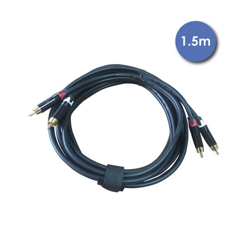 Power Studio Audiocab 4031 - Câble 1,5m - RCA Mâle - RCA Mâle