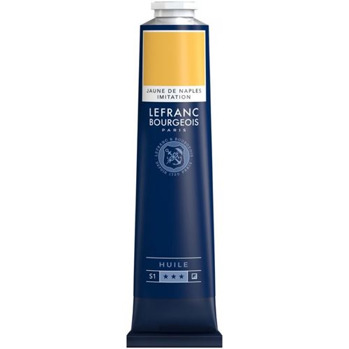 Peinture à l'huile en tube jaune de naples 150ml - Lefranc & Bourgeois