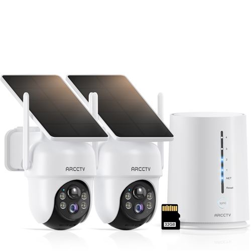 Arcctv Kit De Vidéosurveillance Solaire - 2 Caméras - Image 2