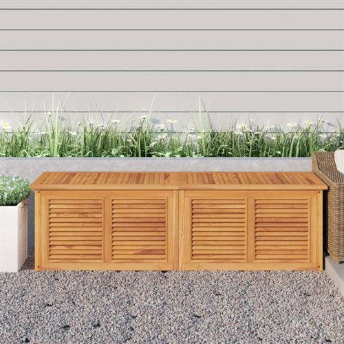 VidaXL - Boîte de rangement de jardin teck, One Size, Marron