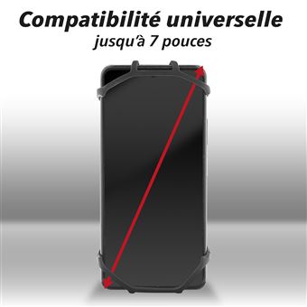 TNB URBAN MOOV - Support flexible vélo/trottinette universel pour Smartphones - noir