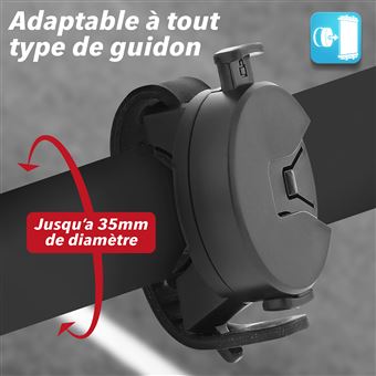TNB URBAN MOOV - Support flexible vélo/trottinette universel pour Smartphones - noir