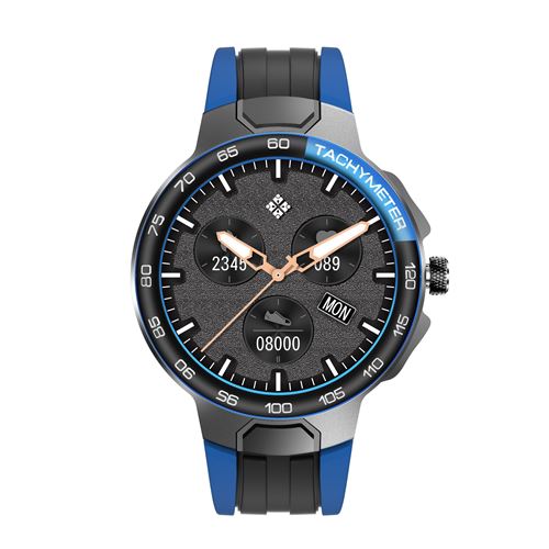 Montre connectée Chronus E151 IP68 Étanche Fitness Tracker-Bleu-Chronus