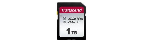 Transcend 300S - Carte mémoire flash - 1 To - Video Class V30 / UHS-I U3 / Class10 - SDXC UHS-I