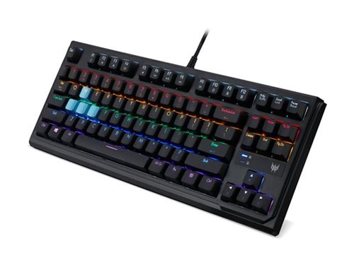 Clavier Gamer Predator Noir AZERTY Rétroéclairé – Filaire, Bon état