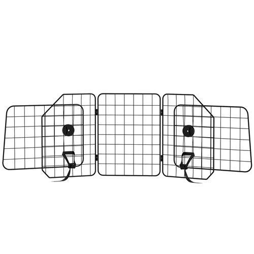 Grille de s&eacute;paration voiture pour chien pliable r&eacute;glable 93-150L cm universelle pour appui-t&ecirc;te noir