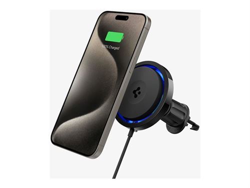 Spigen OneTap Pro ITS13WC - Support de chargement sans fil - CryoMax, MagFit - noir