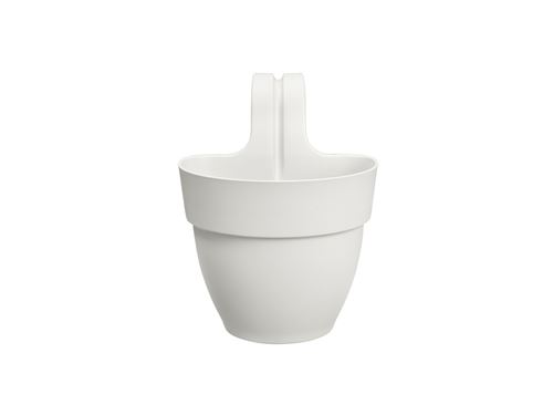Non Communiqué Blanc Balconnière En Plastique Elho Vibia Campana Easy Hanger Small Soie - Ø 24 Cm