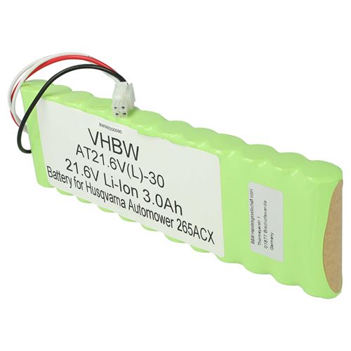 Vhbw Li-Ion batterie 3000mAh (21.6V) pour tondeuse à gazon robot tondeuse comme Husqvarna 578 84 87-01, 578 84 87-02, 578 84 87-03, 578 84 87-04
