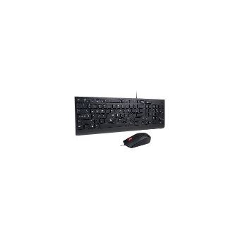 Clavier USB Lenovo Essential - Layout Belge Anglais - Noir - Filaire - Usage Universel