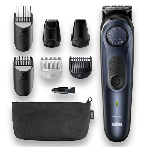 Braun BeardTrimmer 7 BT7330 - Tondeuse - sans fil - bleu/noir