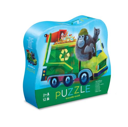 Non Communiqué Vert Mini Puzzle Go Le Gorille - 12 Pcs