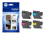 Brother LC422 Value Pack - Pack de 4 - noir, jaune, cyan, magenta - original - cartouche d'encre - pour Brother MFC-J5340DW, MFC-J5345DW, MFC-J5740DW, MFC-J6540DW, MFC-J6940DW