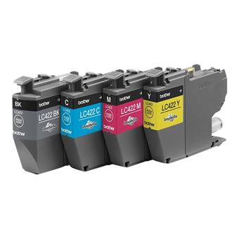 Brother LC422 Value Pack - Pack de 4 - noir, jaune, cyan, magenta - original - cartouche d'encre - pour Brother MFC-J5340DW, MFC-J5345DW, MFC-J5740DW, MFC-J6540DW, MFC-J6940DW