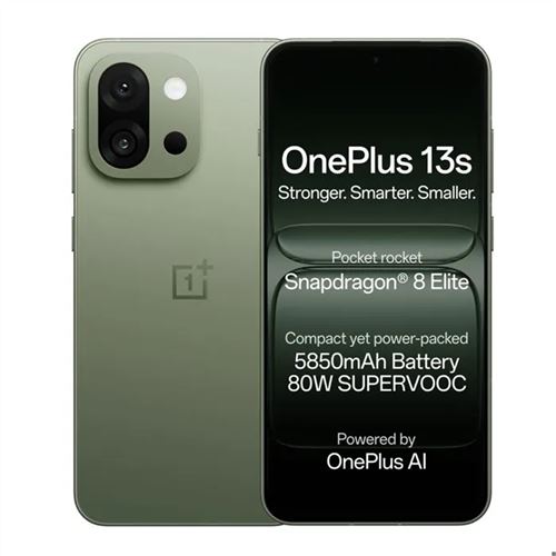 Versión global del smartphone OnePlus 13s 5G con 12 GB + 512 GB, Snapdragon 8, batería de 5850 mAh y cámara de 50 MP. Teléfonos móviles OnePlus con IA