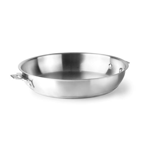 Non Communiqué Acier Poêle Inox Amovible Combi 32 Cm - Lacor - Argent / Métallique - Inoxydable (Inox)