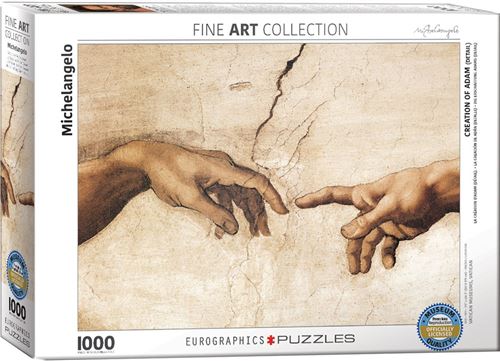 Eurographics Creation of Adam (Detail) - Michelangelo (1000)