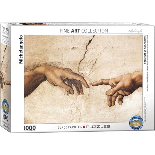 EurographicsPuzzles - La création d'Adam, détail de la main - puzzle - 1000 pièces