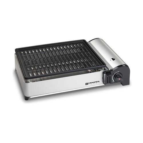 Barbecue grill portable à gaz KEMPER 1.9 KW compact plaque anti adhesive balcons - Image 4