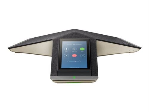 Poly Trio C60 NR - Téléphone VoIP de conférence - avec Interface Bluetooth avec ID d appelant/appel en instance - IEEE 802.11a/b/g/n (Wi-Fi) / Bluetooth 4.2 - à 5 voies capacité d appel - SIP, SRTP, SDP - 3 lignes - noir