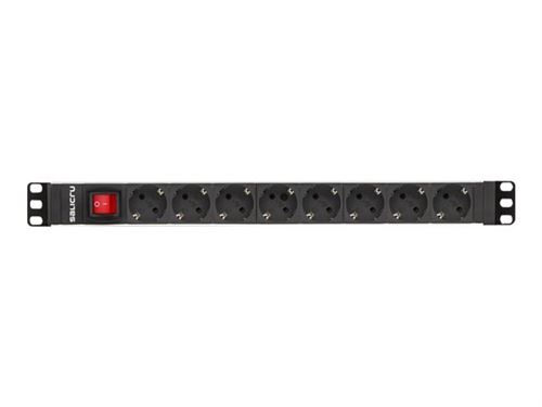 SALICRU SPS 8F PDU SCH/SCH - Voedingsverdeeleenheid (rack-uitvoering) - 100/250 Volt wisselstroom V - input: type C - uitgangen: 8 (8 x Type C) - 1U - 19 - 1.5 m kabel