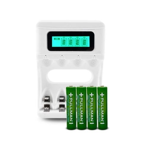 Piles Rechargeables Et Chargeur De Piles Powerset Aaa Pullman