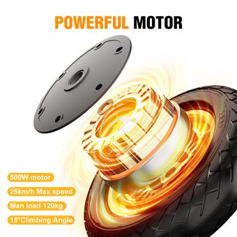 Trottinette électrique pliable pneu 10 pouces patinette 25 km/h