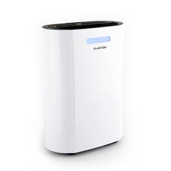 Klarstein AeroDry 10 Déshumidificateur d'air puissant pour 25 m² - débit 135 m³/h - 265W - blanc - 1