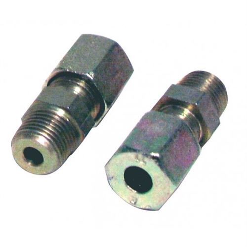 Raccord à bague M1/8 - tube 6mm (2pcs) - Acier - M1/8 - tube 6mm (2pcs)