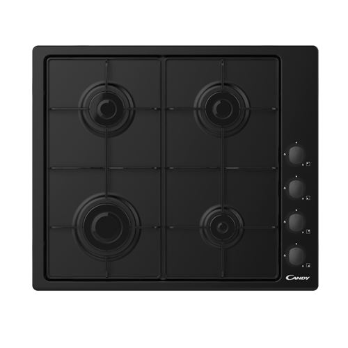Cany Candy Pop Evo Chw640Blb - Table De Cuisson Au Gaz - 4 Plaques De Cuisson - Niche - Largeur : 56 Cm - Profondeur : 48 Cm - Noir