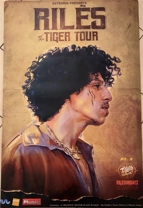 Rilès - The Tiger Tour - 80x120cm - Affiche État correct - N/A reconditionné disponible sur Fnac