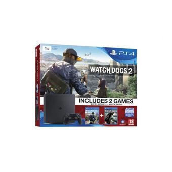 Console Sony PS4 Slim 1To + Watch Dogs + Watch Dogs 2