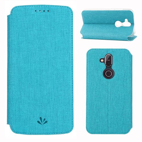 Etui en PU porte-cartes bleu pour votre Nokia 8.1/X7