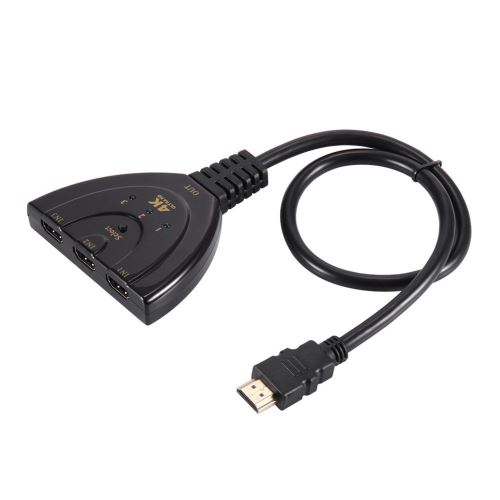 VSHOP® HDMI Switcher 4K HDMI Switch Splitter 3 Ports 19 Broches HD Standard Pigtail avec - Soutien4K /3D pour Roku3/Roku4 /PS3 /PS4 /Décodeur SKY /Amazon Stick /Apple TV /PC Portable etc État correct - N/A reconditionné disponible sur Fnac