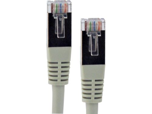 Câble ethernet RJ45 catégorie 6 blindé gris (50 cm)