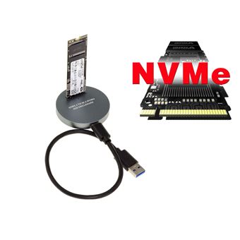 KALEA-INFORMATIQUE Adaptateur clé USB 3.0 Pour tous types de SSD M.2 NGFF  NVMe ET M2 type SATA avec Chipset Realtek RTL9210B - SSD externes - Achat &  prix