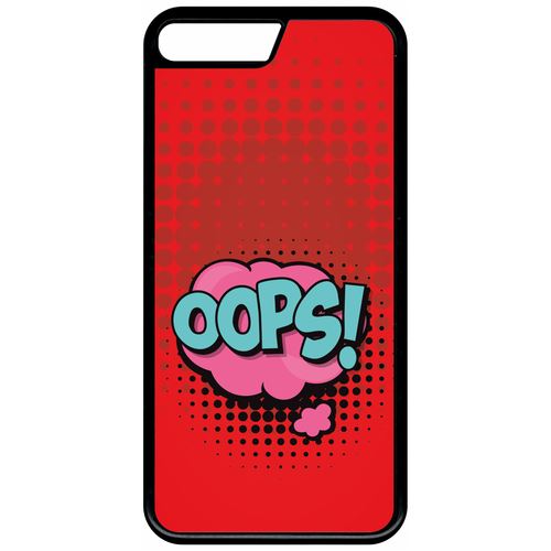 Coque Apple Iphone 7+ Plus Oops Fond Rouge
